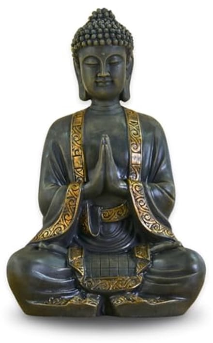 Groot Boeddhabeeld voor Meditatie in Hars - 37,5x15x24 cm