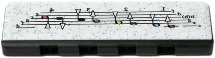 Kinderharmonica - Mondharmonica - Muziek Leren - 8 Stemmen - Octaaf Bereik - Zwart Wit