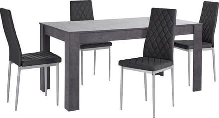 Lynn&Brooke-Eetset - 160 cm - Zwart