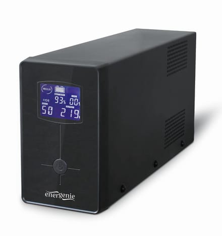 EnerGenie | UPS met USB en LCD-display, Zwart | 1200 VA