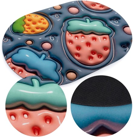 Antislip 3D Badmat Absorberend Magic Blauw 37x55cm