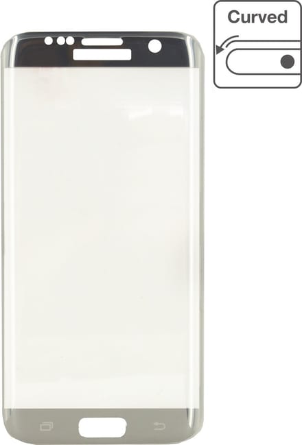Mobilize Screenprotector geschikt voor Samsung Galaxy S7 Edge Glazen | Mobilize Premium Screenprotector - Zilver