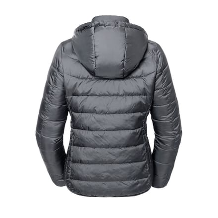 Russell Dames/dames Hooded Nano Gewatteerd Jasje (Strijkijzer)