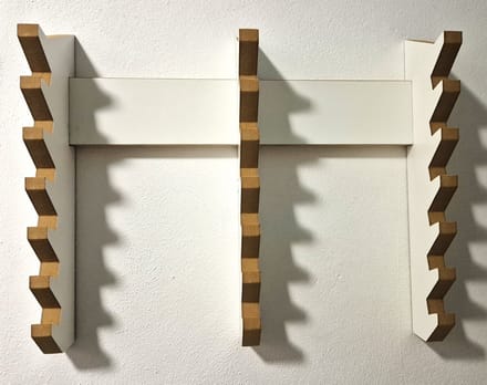Moliland Serie - Wandkapstok Jeżyk - 21 Haken - MDF - Wit