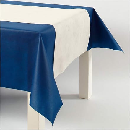 Tafelloper van Imitatiestof, B: 35 cm, 70 gr, crème, 10 m/ 1 rol