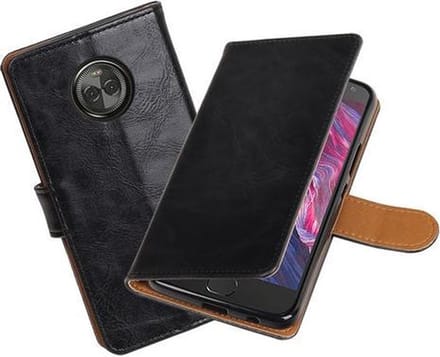 BestCases - Motorola Moto X4 Pull-Up booktype hoesje zwart