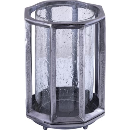 PTMD - Windlicht Connhal - Zwart - 20x20x27cm