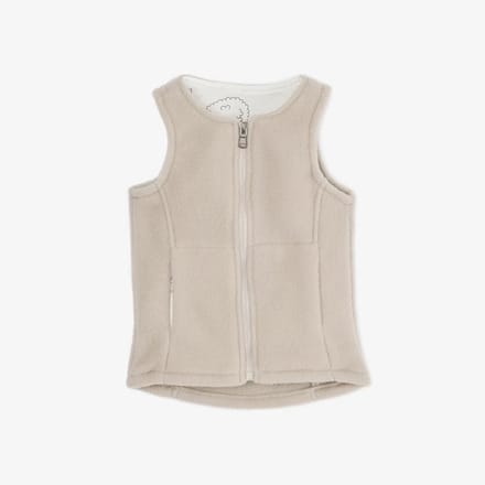 WOLLIES Amsterdam - Wollen Kinder Vest - Merino Wol - Maat 98-110 - Amandel