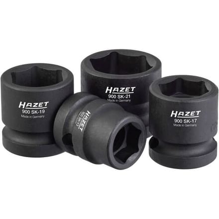 Hazet 900SK/4 Kracht-dopsleutelinzetset 1/2 (12,5 mm) 4-delig