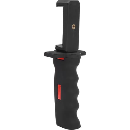 Camera Plastic Handheld Grip Stabilisator Handvat Mount Standaard met Mobiele Telefoon Klem black