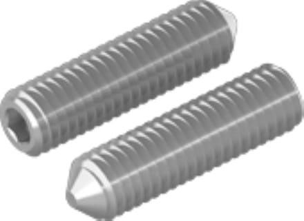 RVS stelschroef met kegelpunt A2 M10x30 mm