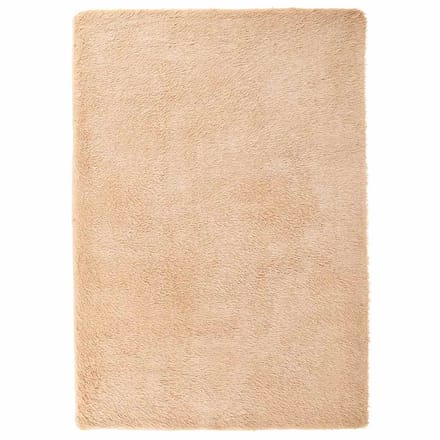 vidaXL - Hoogpolig - vloerkleed - NAVARRA - 160x230 - cm - polyester - beige