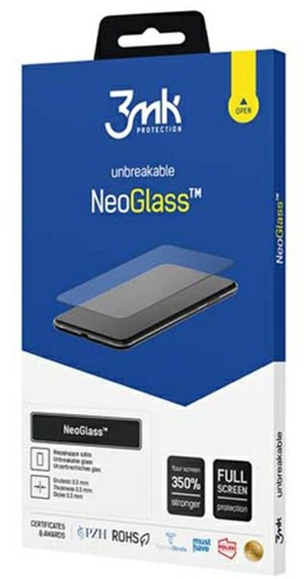 3MK NeoGlass - Telefoniescreenprotector - Zwart - Samsung Galaxy A22 5G - Hybride Glas