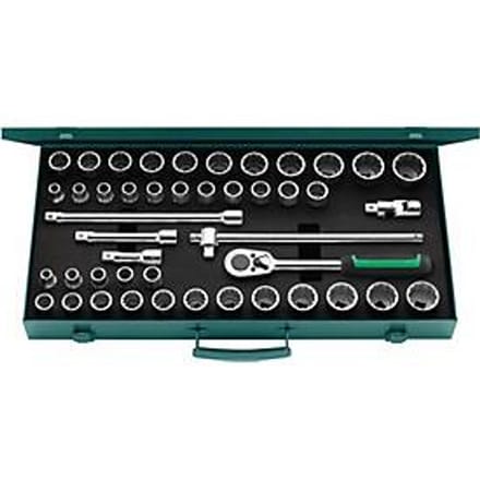 Dopsleutelset 50Ma/39/6 N, 45-delig, 1/2 inch, SW 10-13 mm, 3/8-1 1/4
