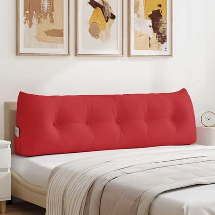vidaXL - Rugkussen - Rood - 160 - x - 24 - x - 50 - cm - Stof