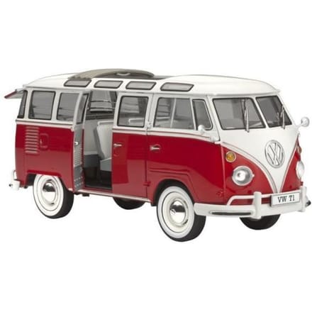 Revell Modelbouwpakket Auto - 07399 Volkswagen VW T1 Samba Bus Plastic - 1:24 - Modelbouw