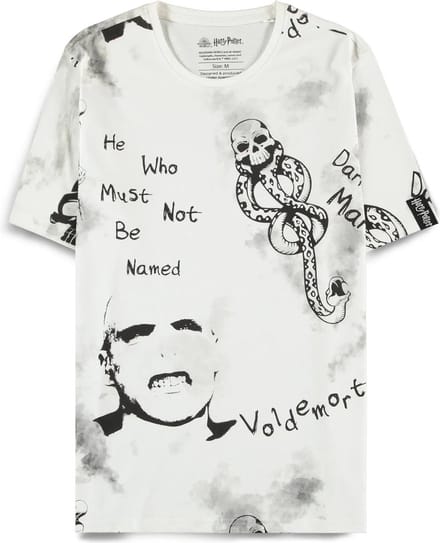 Harry Potter - He Who Must Not Be Named Heren T-shirt - L - Wit