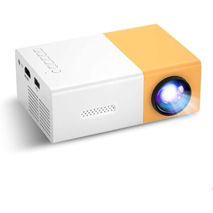 YG300 draagbare projector Smart Home Theatre-mediaspeler voor thuisbioscoop-tekenfilms US Plug geel