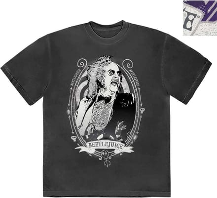 Beetlejuice - Beetle Frame Heren T-shirt - L - Zwart