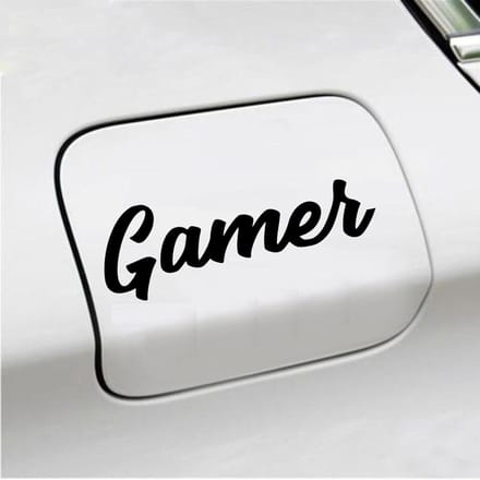 Bumpersticker - Gamer - 6 X 18 - Zwart