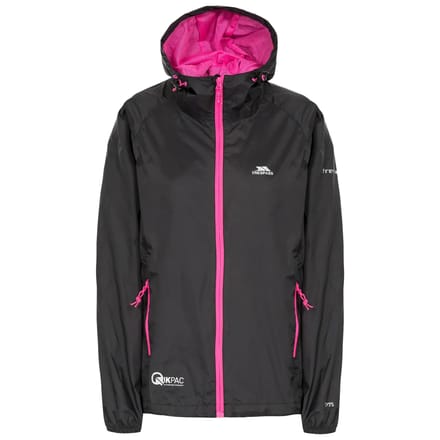 Dames waterdichte hoodie-jack met rits Trespass Qikpac