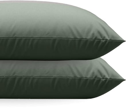 Zelesta Comfort uni diamond Kussenslopen Set van 2 - Groen 80x80cm