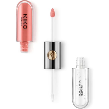 KIKO MILANO Unlimited Double Touch Vloeibare Lippenkleur (113 Satijn Koraal) 2 x 3 ml