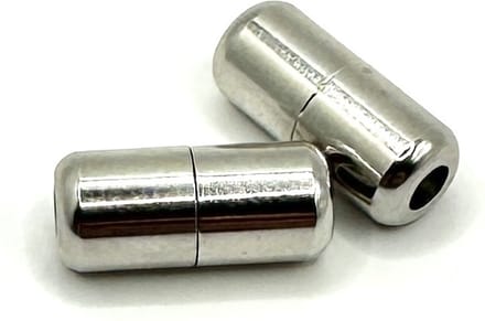 Hypify - 2 x Lock gesp - Zilvergrijs / Metallic - No Tie