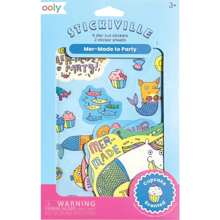 Ooly - Stickiville Stickers: Mermade To Party - Scented (2 Sheets & 6 Die-Cut)