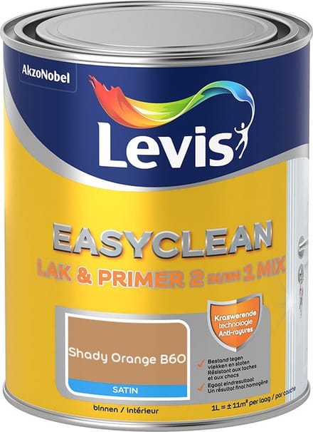 Levis - Easyclean Lak & Primer 2-In-1 Mix - Shady Orange B60 - Mengverf - 1 L