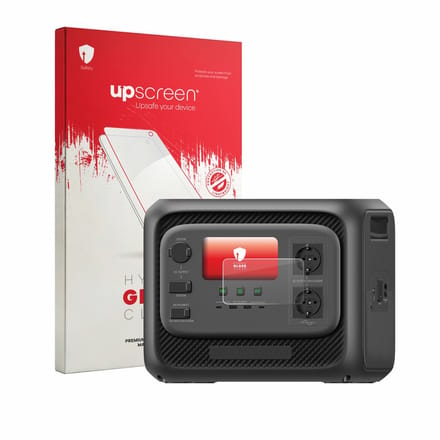 upscreen - Screenprotector voor Bluetti Elite 300 - Folie Beschermfolie Beschermglas transparant