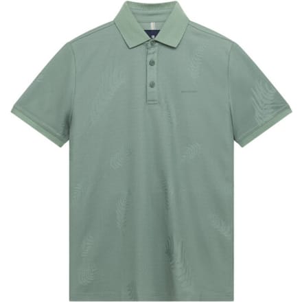 State of Art Polo Piqué Leafs Jade - Maat M - Heren