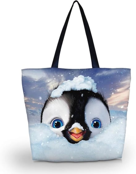 Vouwbare Tas Met Print - Grote Capaciteit, 43 x 35 x 10 cm