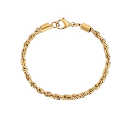Nivard Armband - Staal - Nep Zilver - Dames - Nep Goud 18cm