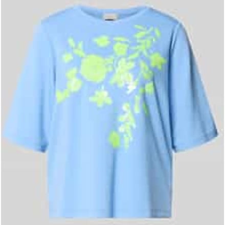 T-shirt van viscosemix met pailletten