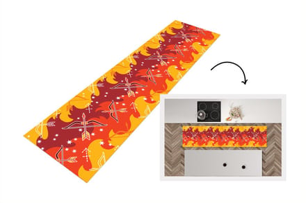 Keukenloper - Loper keuken - Boogschutter - Zodiac - Design - 200x50 cm - Keukenloper vinyl