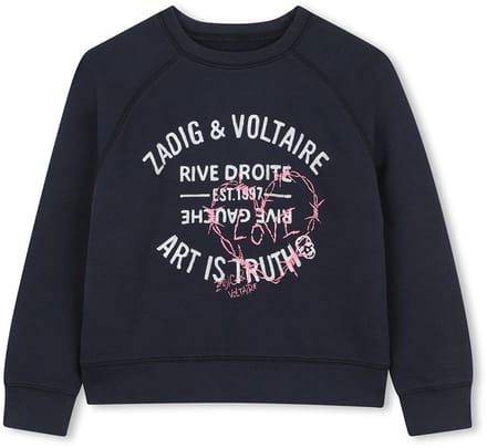 Zadig & Voltaire X60436 Sweatshirt Zwart 4 Years Meisjes