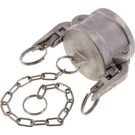Camlock DN 50 (2'') Veiligheid Koppeling RvsEnd Cap Type DC MIL-C-27487