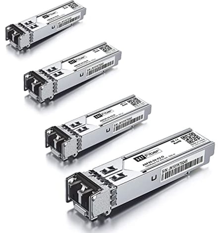 4 Stuks 1000BASE-SX SFP Transceiver Module - Multimode 1.25G LC Compatibel Met Diverse Netwerksystemen