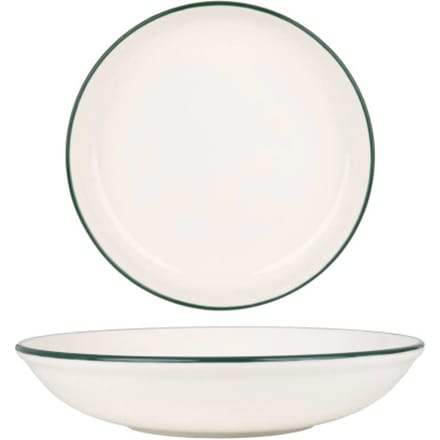 Rinart Diepbord - Green Edge - Porselein - 25 cm (1300cc) - set van 6