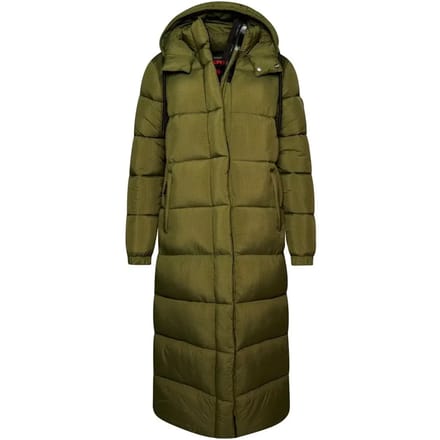 Superdry - Lange pufferjas van ripstopmateriaal - Dames - Gewatteerde jassen
