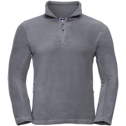 Russell Heren Quarter Zip Fleece Top (Konvooi Grijs)