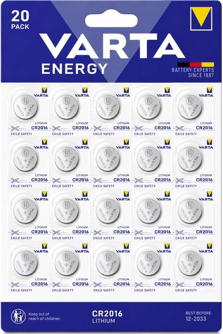 Varta Energy Lithium CR2016 20 pack