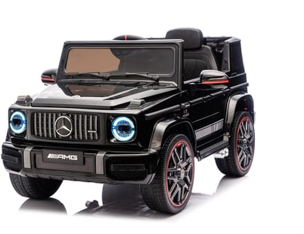 Mercedes G63 AMG Cabrio - Elektrische Kinderauto - 12V - met Afstandsbediening - Zwart