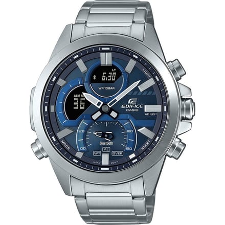 Casio Edifice ECB-30D-2AEF Herenhorloge 46 mm - Zilverkleurig