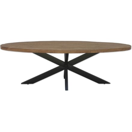 Brix - Ovale Eetkamertafel - Mangohout - 180cm - Bruin