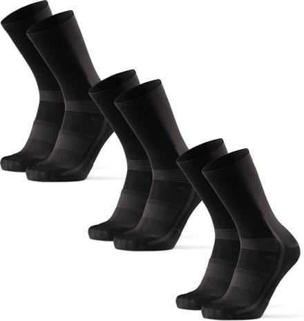 DANISH ENDURANCE Performance Crew Fietssokken - Gevoerd Ademend & Sneldrogend - Unisex - 3 paar - Maat 43-47