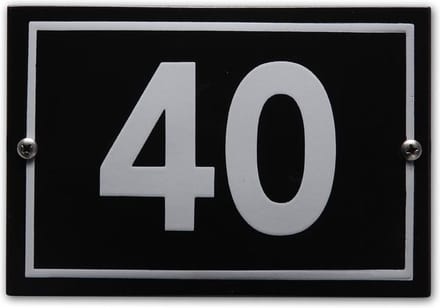 Huisnummer model Phil nr. 40