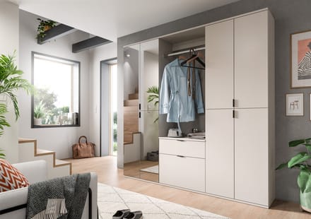 Spiegelkast Kasjmier - Moderne Opbergkast Met Spiegel - 61x193x34 Cm