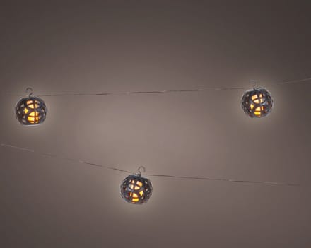 Lumineo LED solar tuinverlichting - 175cm - warm wit vlam effect.